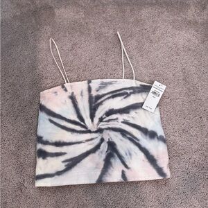 American Eagle Outfitters Spiral Tie-Dye Camisole - Black & Pastel